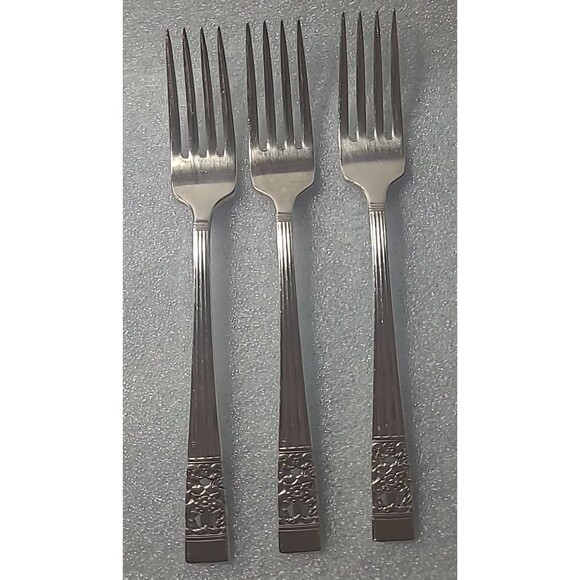 Community Oneida Silverplate 1936 Coronation Dinner Forks - 3 - Picture 1 of 4